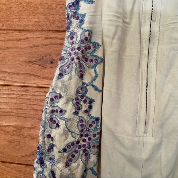 Vintage Rose Marie Reid sequin floral lace pin up one piece 1950s swimsuit - Picture 7 of 11